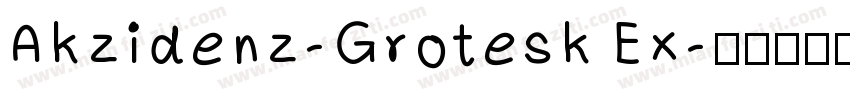 Akzidenz-Grotesk Ex字体转换